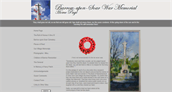 Desktop Screenshot of barrowuponsoarwarmemorial.co.uk